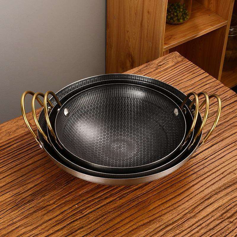 Stainless Steel Honeycomb Non-Stick Frying Pan | 8/9/10/11 Inch Kitchen Fry Pan