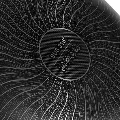 304 Stainless Steel Honeycomb Non-Stick Wok | Double Ear Chinese Frying Pan for Gas & Induction