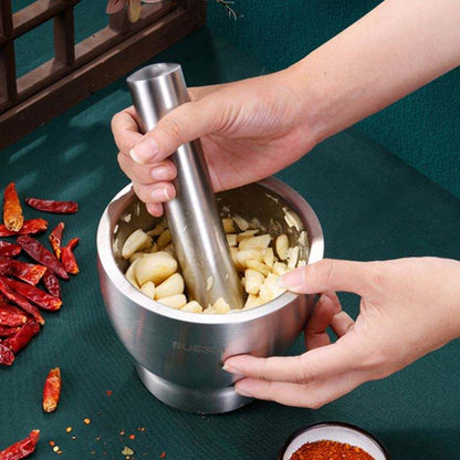 
Mini Garlic Crusher Mortar and Pestle Set