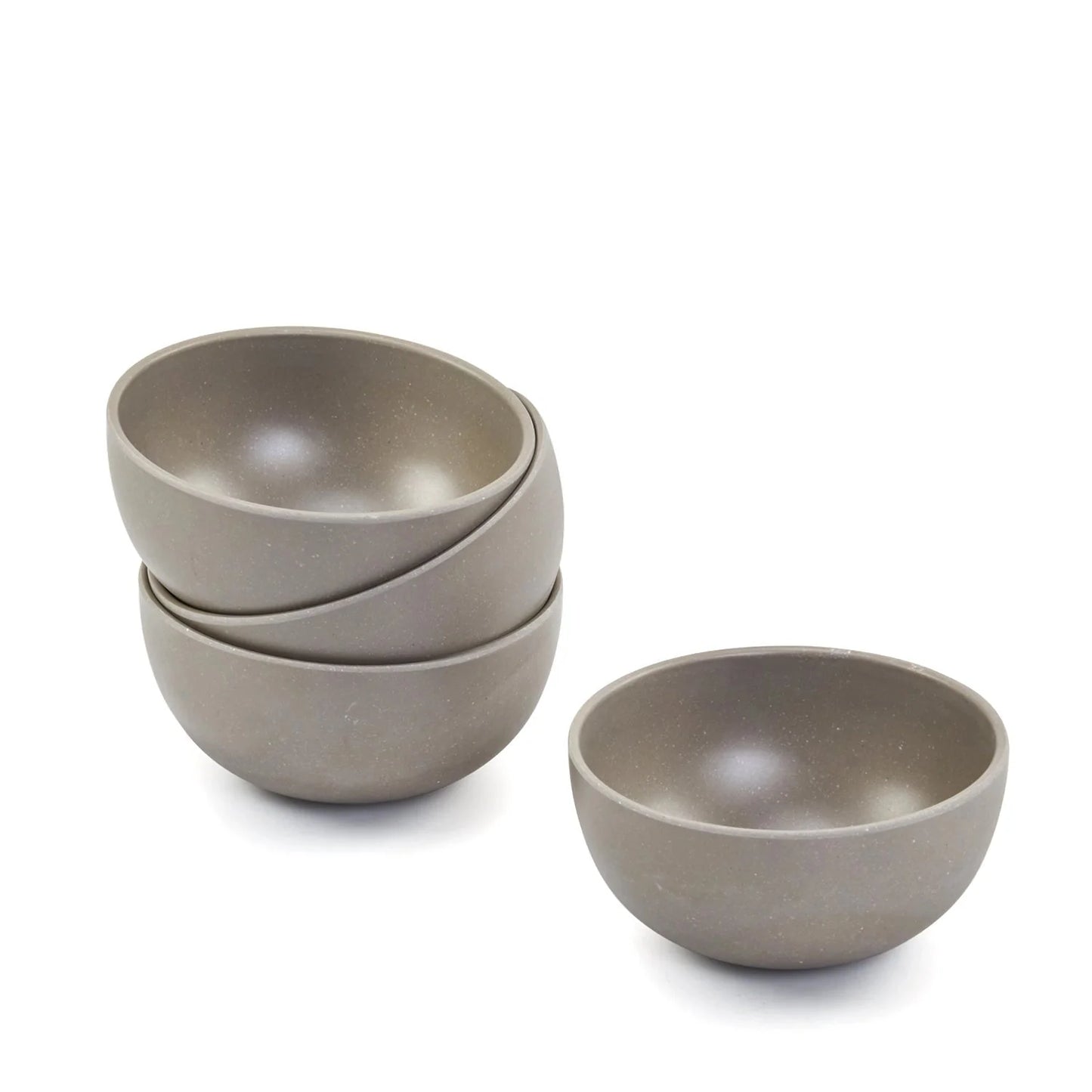 Bamboo Fibre Bowl 4 inches  | 4pcs Set | Cement Design