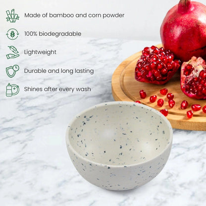 Bamboo Fibre Bowl 4 inches | 4pcs Set | Classic Design