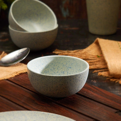 Bamboo Fibre Bowl 4 inches | 4pcs Set | Stonewash Design