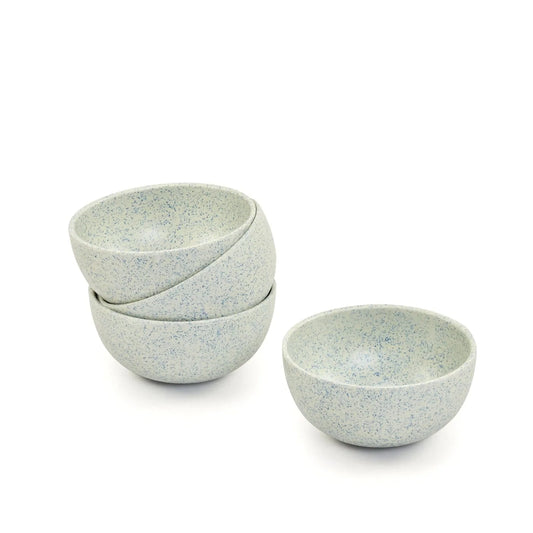 Bamboo Fibre Bowl 4 inches | 4pcs Set | Stonewash Design