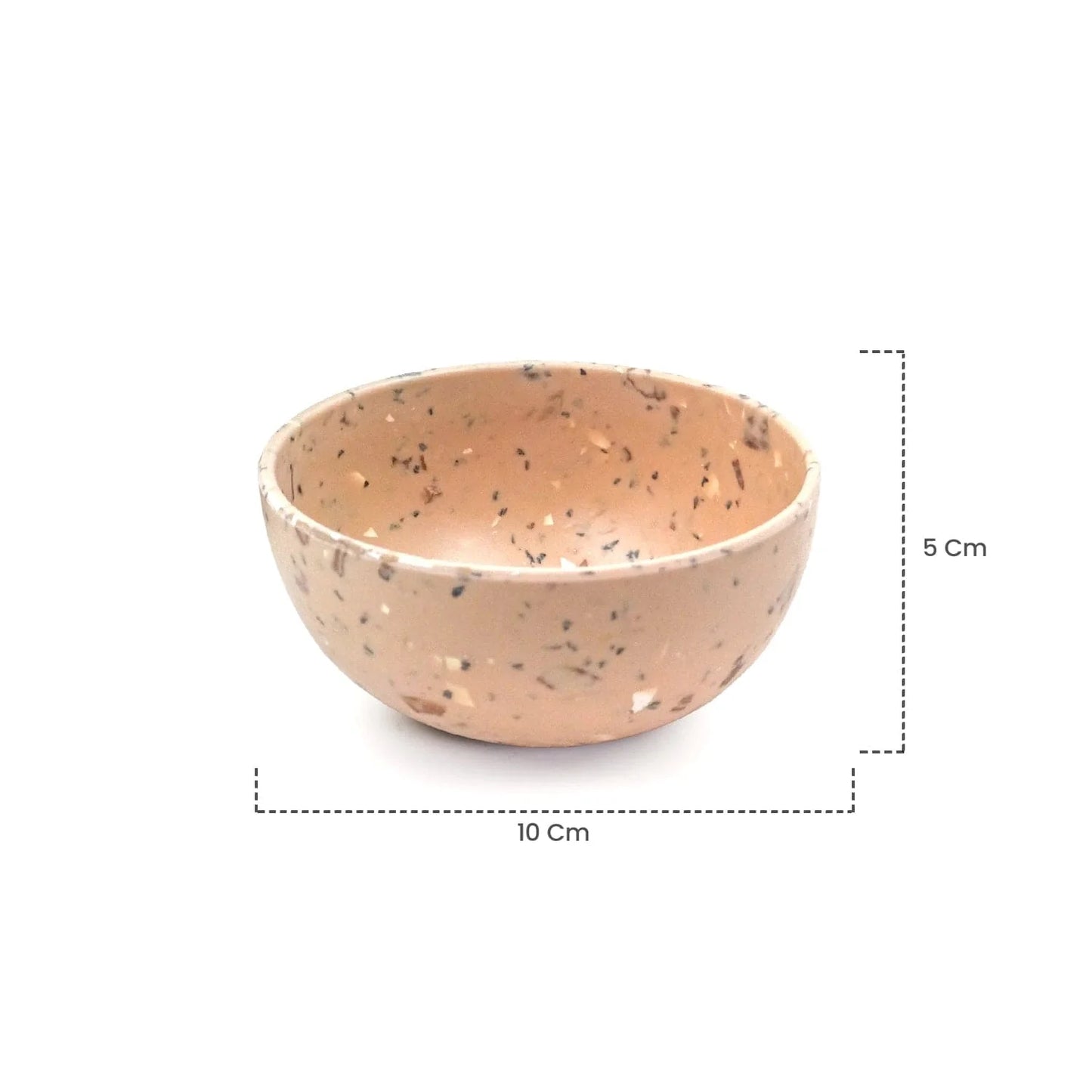 Bamboo Fibre Bowl 4 inches  | 4pcs Set | Walnut Design