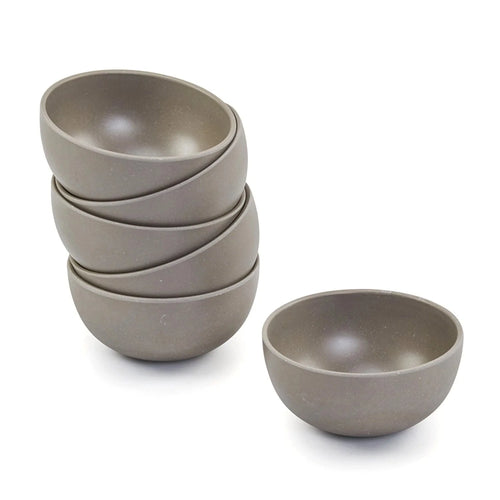 Bamboo Fibre Bowl 4 inches | 6pcs Set | Cement Design