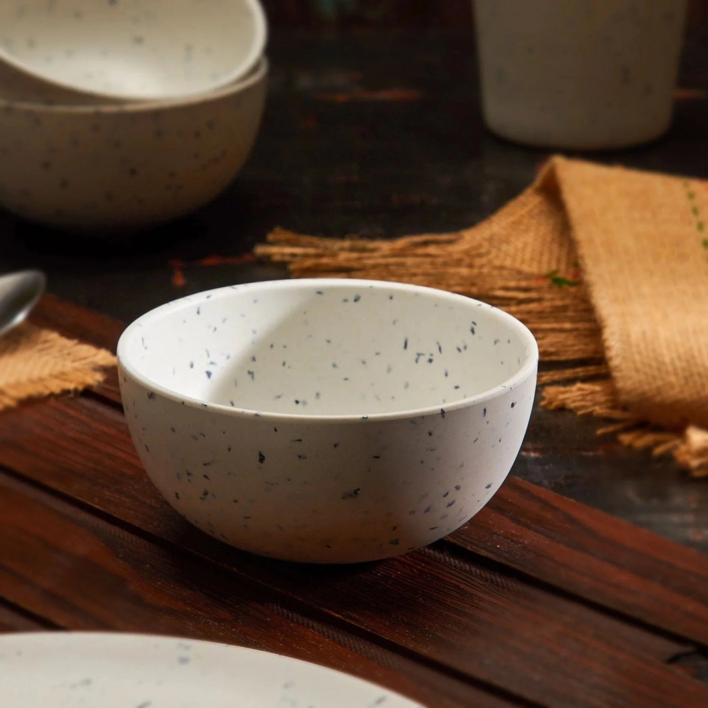 Bamboo Fibre Bowl 4 inches | 6pcs Set | Classic Design