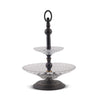 Glass Two tier Tray