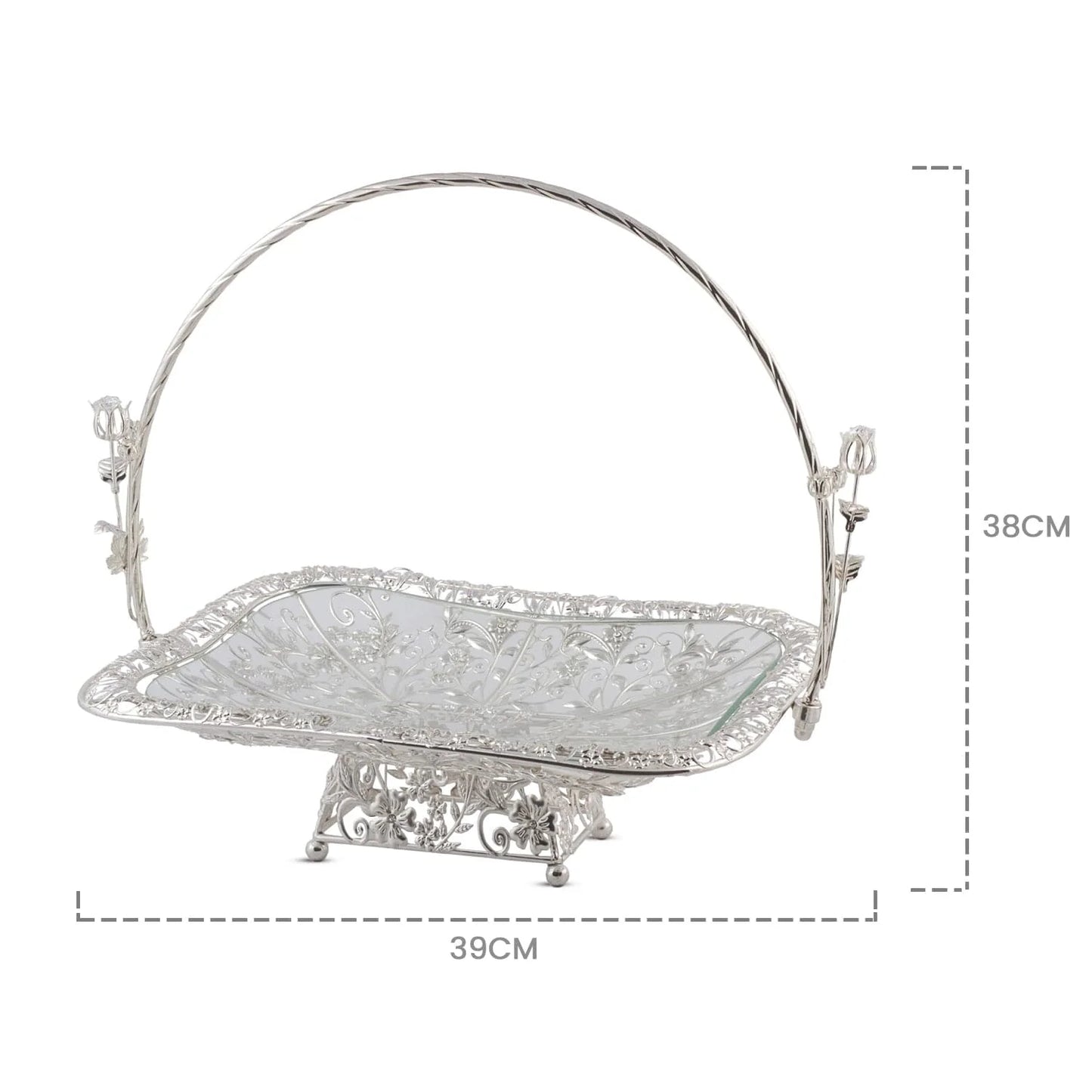 Silver Rectangle Tray