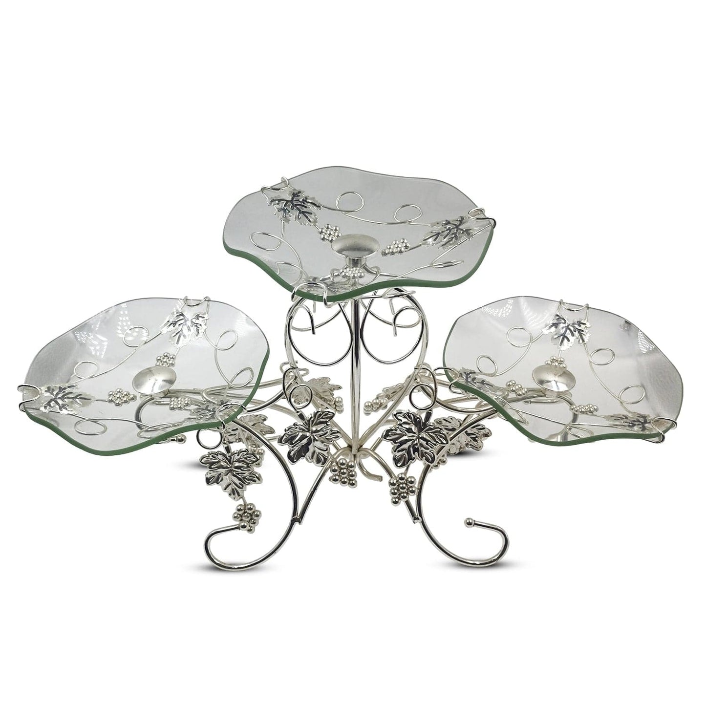 Silver Three Layer Tray