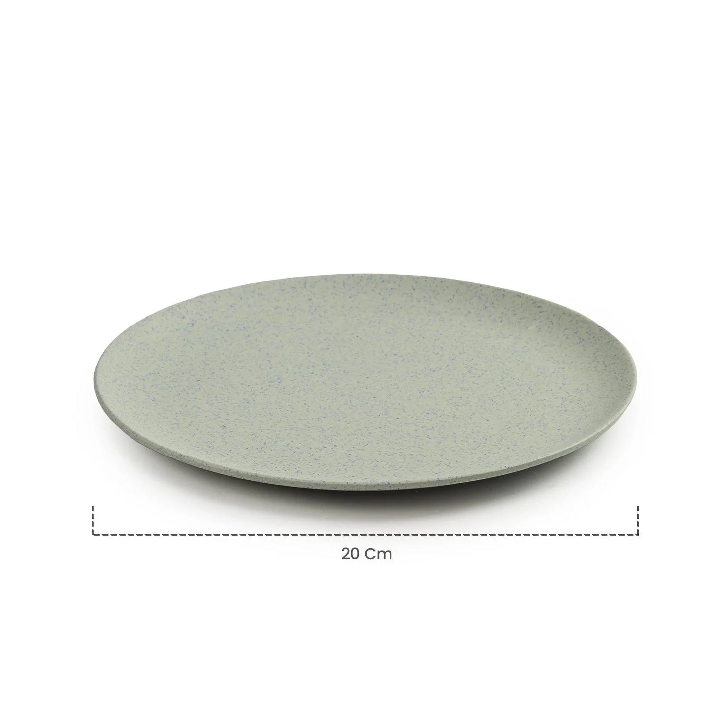 Bamboo Fibre Snack Plates | 4pcs Set | Stonewash Design