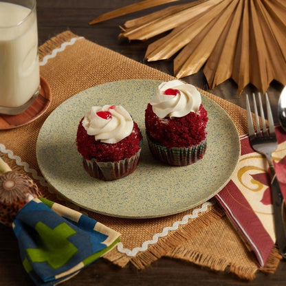 Bamboo Fibre Snack Plates | 6pcs Set | Stonewashes Design