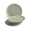 Bamboo Fibre Snack Plates | 6pcs Set | Stonewashes Design
