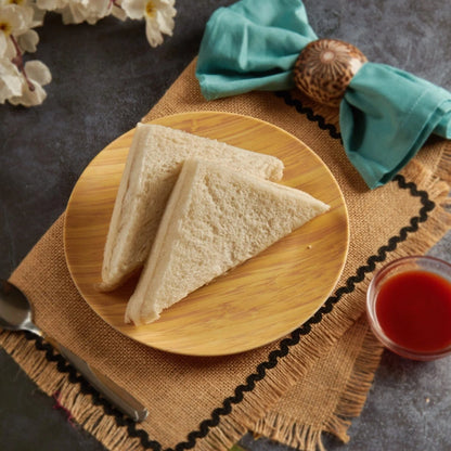 Bamboo Fibre Snack Plates | 6pcs Set | Wooden Design