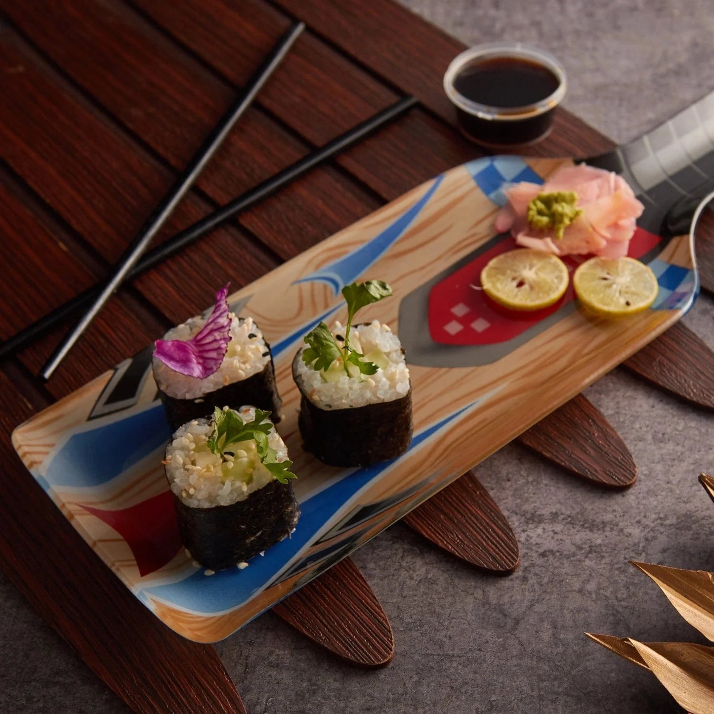 Bat Design Serving Platter | 3pcs Set