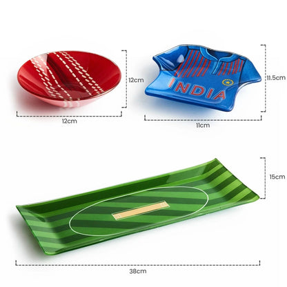 Designer Serving Platter | 4pcs Set | Cricket